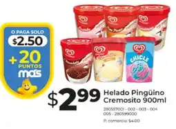 Tia Helado pingüino cremosito oferta