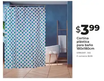 Tia Cortina plástica para baño oferta