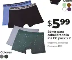 Tia Bóxer para caballero oferta