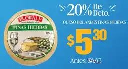 Coral Hipermercados Queso holandés finas hierbas oferta