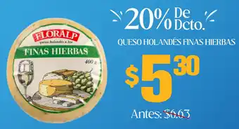 Coral Hipermercados Queso holandés finas hierbas oferta