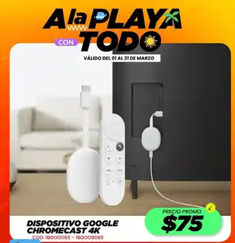 Novicompu Dispositivo google chromecast 4k oferta