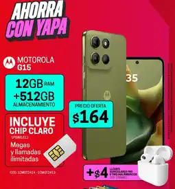 Novicompu Mmotorola g15 oferta