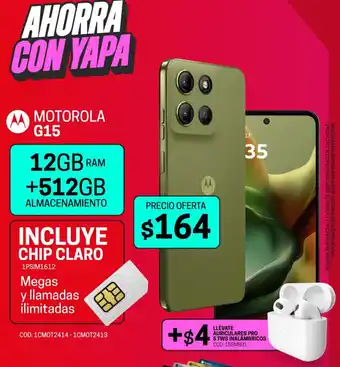 Novicompu Mmotorola g15 oferta