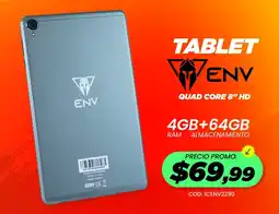 Novicompu ENV Tablet Quad Core 8" HD oferta