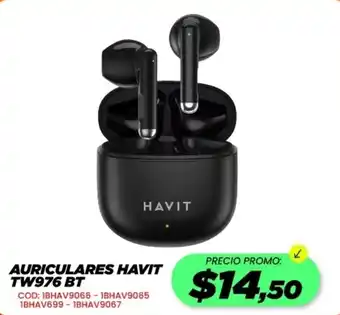 Novicompu Havit auriculares TW976 BT oferta