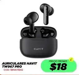 Novicompu Havit auriculares TW967 Pro oferta