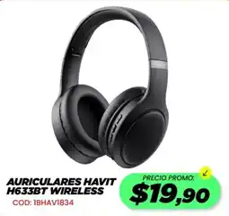 Novicompu Havit auriculares H633BT Wireless oferta