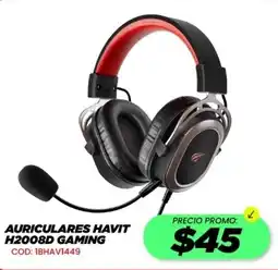 Novicompu Havit auriculares H2008D Gaming oferta