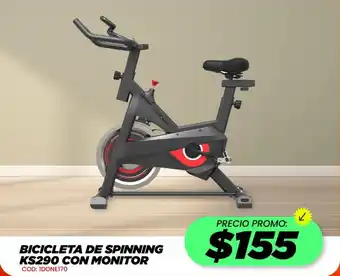 Novicompu Bicicleta de Spinning KS290 con Monitor oferta