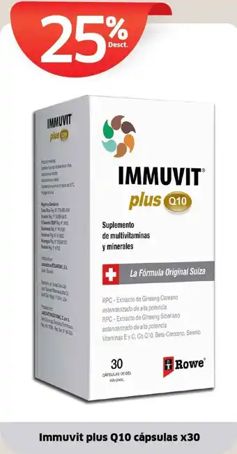 Farmacias Económicas Immuvit Plus Q10 oferta