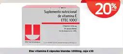 Farmacias Económicas Etec vitamina E oferta