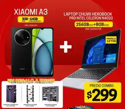 Novicompu Xiaomi A3+ laptop chuwi herobook pro intel celeron n4020 oferta