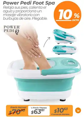 TVentas Power pedi foot spa oferta