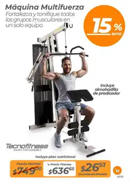 TVentas Tecnofitness máquina multifuerza oferta