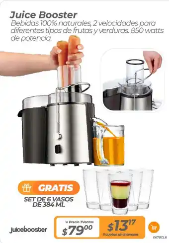 TVentas Juice booster oferta