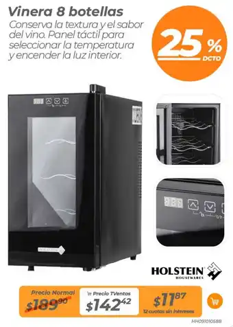 TVentas Holstein vinera 8 botellas oferta