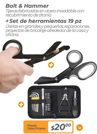 TVentas Bolt & Hammer +Set de herramientas oferta