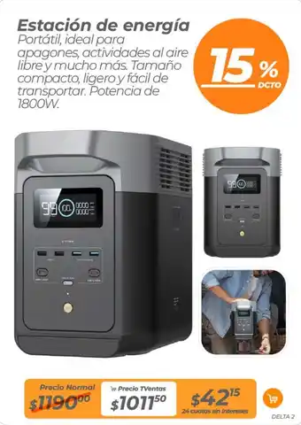 TVentas Estación de energía oferta