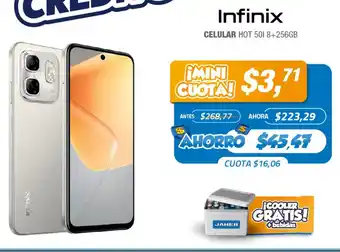 Jaher Infinix celular hot 501 oferta