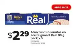 Tia Atún tun tun lomitos en aceite girasol Real oferta