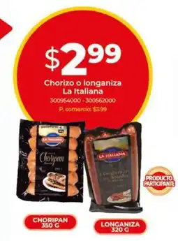 Tia Chorizo o longaniza La Italiana oferta