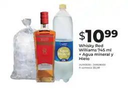 Tia Whisky Red Williams + Agua mineral y Hielo oferta