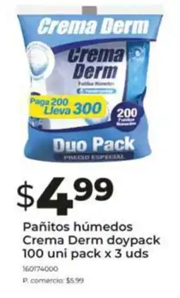 Tia Pañitos húmedos crema derm doypack oferta