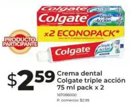 Tia Colgate crema dental triple acción oferta