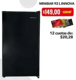 Tia Minibar 92 l innova oferta