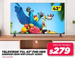 Novicompu TCL Televisor 43" oferta