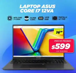 Novicompu Laptop asus core 17 12va oferta