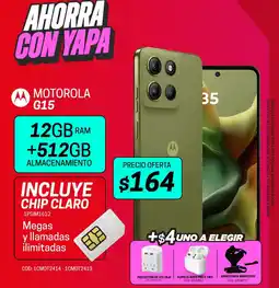 Novicompu Motorola G15 oferta