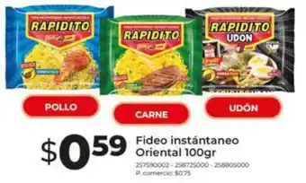 Tia Rapidito fideo instantaneo oriental oferta