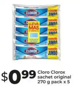 Tia Clorox cloro sachet original oferta