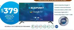 Tia Televisor 50" blaupunkt 4k google tv oferta