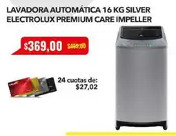 Tia Lavadora automática silver electrolux premium care impeller oferta
