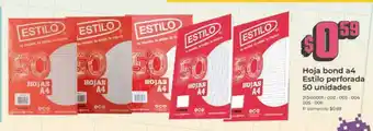 Tia Hoja bond A4 estilo perforada oferta