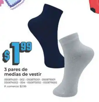 Tia 3 pares de medias de vestir oferta