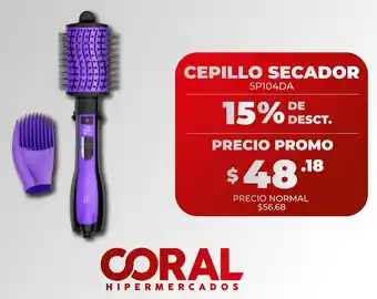 Coral Hipermercados Cepillo secador oferta