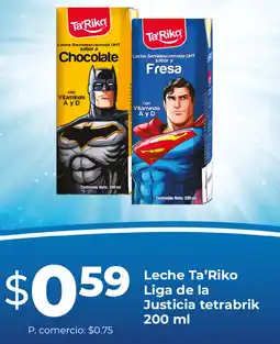 Tia Ta'riko leche liga de la Justicia tetrabrik oferta
