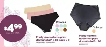 Tia Panty sin costuras para dama oferta