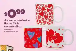 Tia Jarro de cerámica home club corazón oferta