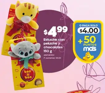 Tia Bon o bon estuche con peluche y chocolates oferta