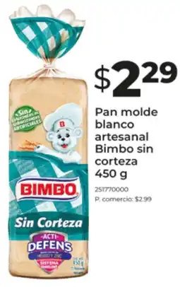 Tia Bimbo sin corteza pan molde blanco artesanal oferta
