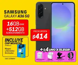 Novicompu Samsung galaxy a36 5g 16gb ram +512gb oferta