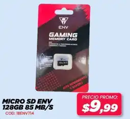 Novicompu Micro sd env 128gb 85 mb/s oferta