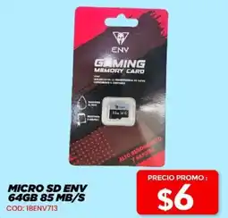 Novicompu Micro sd env 64gb 85 mb/s oferta