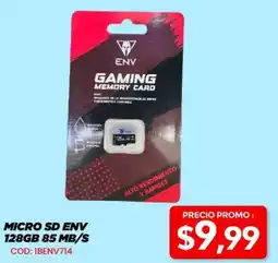 Novicompu Micro sd env 128gb 85 mb/s oferta