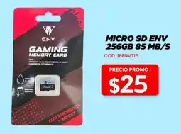 Novicompu Micro sd env 256gb 85 mb/s oferta